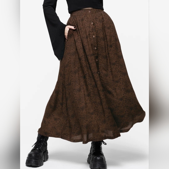 Disturbia Dresses & Skirts - Disturbia Rosamoth Button Up Midi Skirt